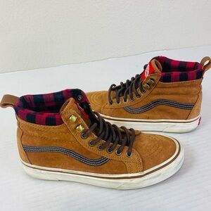 Vans SK8 Hi MTE All Weather Glazed Ginger Leather Shoes Size 7